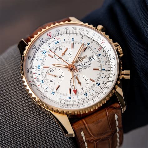 breitling navitimer 01 rose gold limited edition|breitling navitimer gmt chronograph.